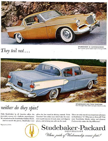 1957 Studebaker Auto Advertising